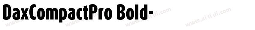 DaxCompactPro Bold字体转换